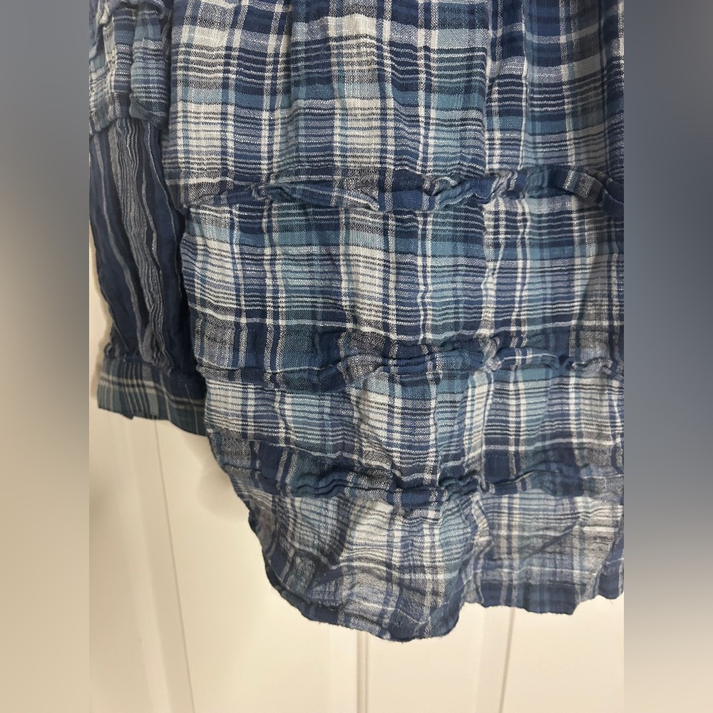 Pilcro Button-Up Shirt Womens XL Blue Stripe Colorful Long Sleeve (0277) - Picture 6 of 8